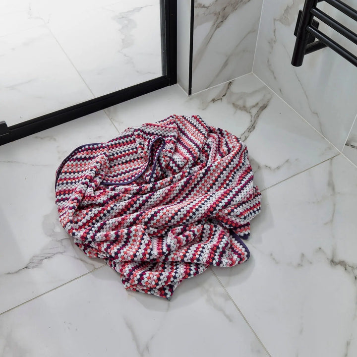 Christy Carnaby Stripe Bath Sheet Berry CHRISTY LUX-HOM