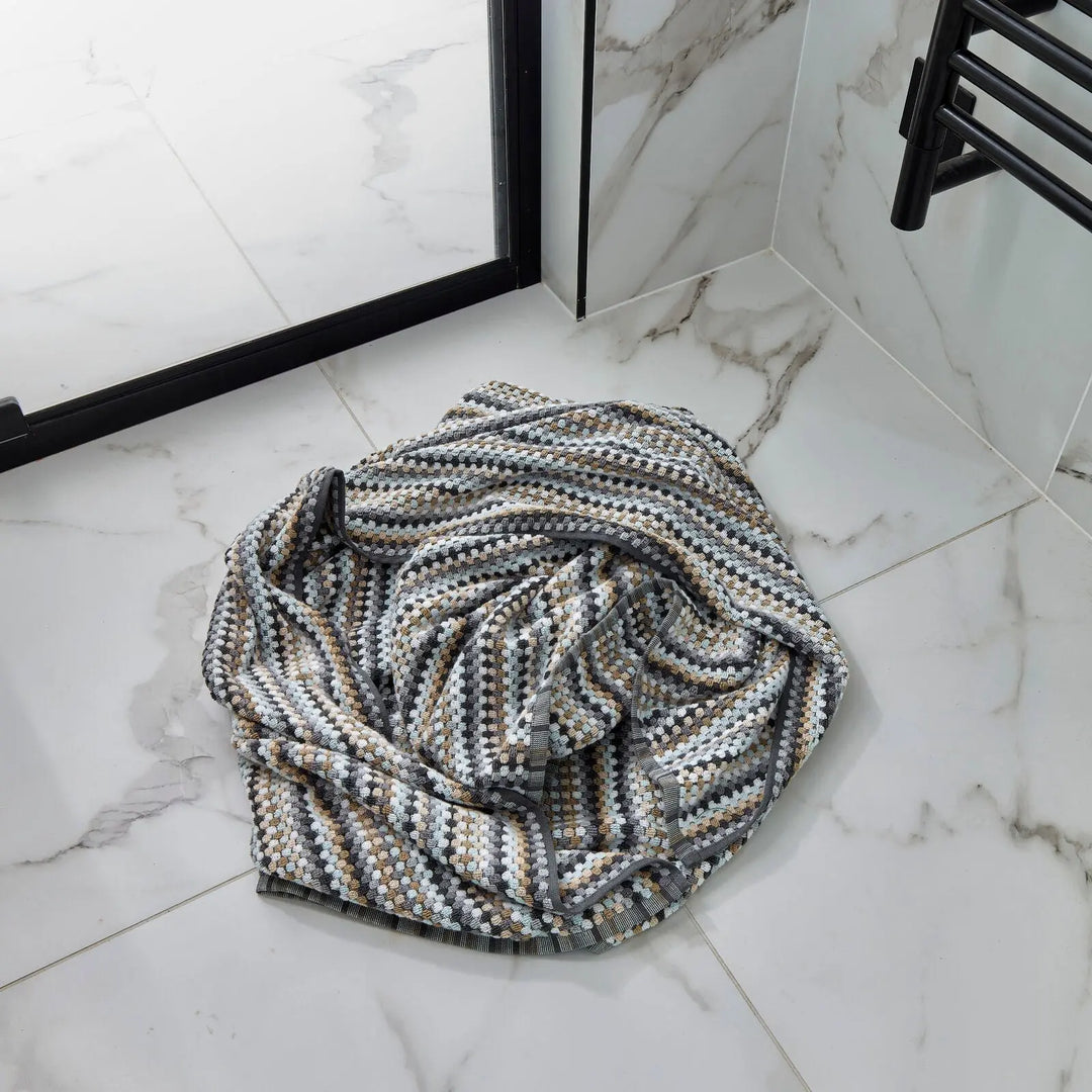 Christy Carnaby Stripe Bath Sheet Neutral CHRISTY LUX-HOM