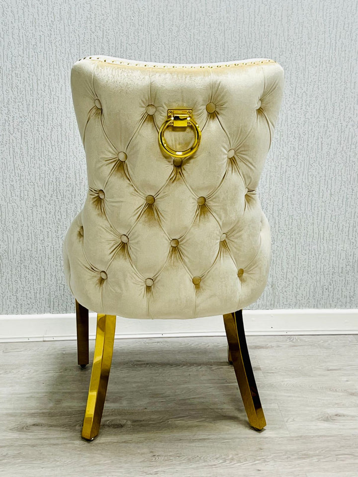 Verona Cream Ring Knocker Chair