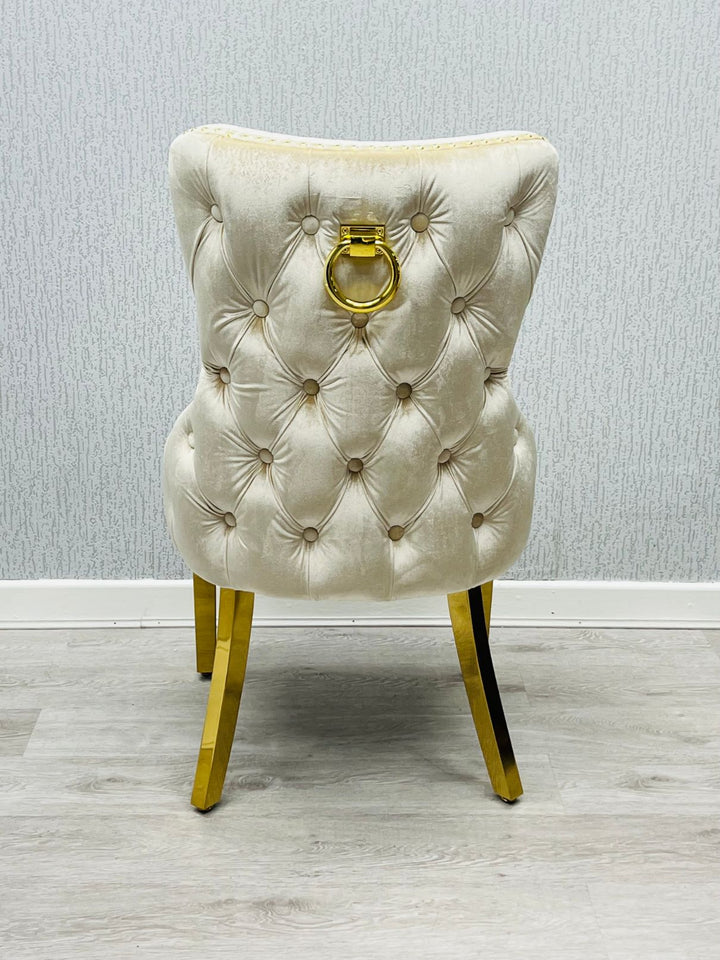 Verona Cream Ring Knocker Chair