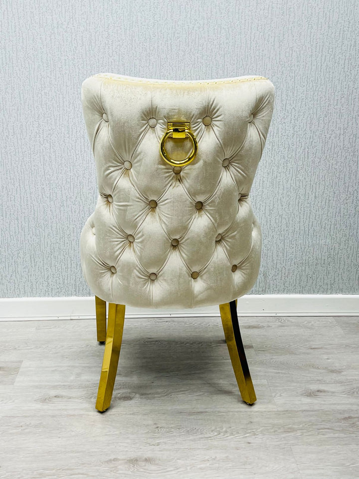 Verona Cream Ring Knocker Chair