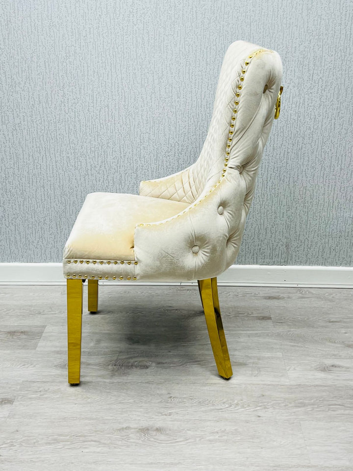 Verona Cream Ring Knocker Chair