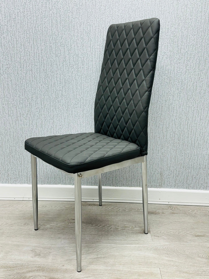 Claridge Grey PU Dining Chair