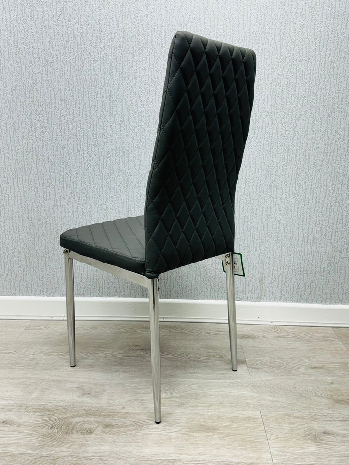 Claridge Grey PU Dining Chair
