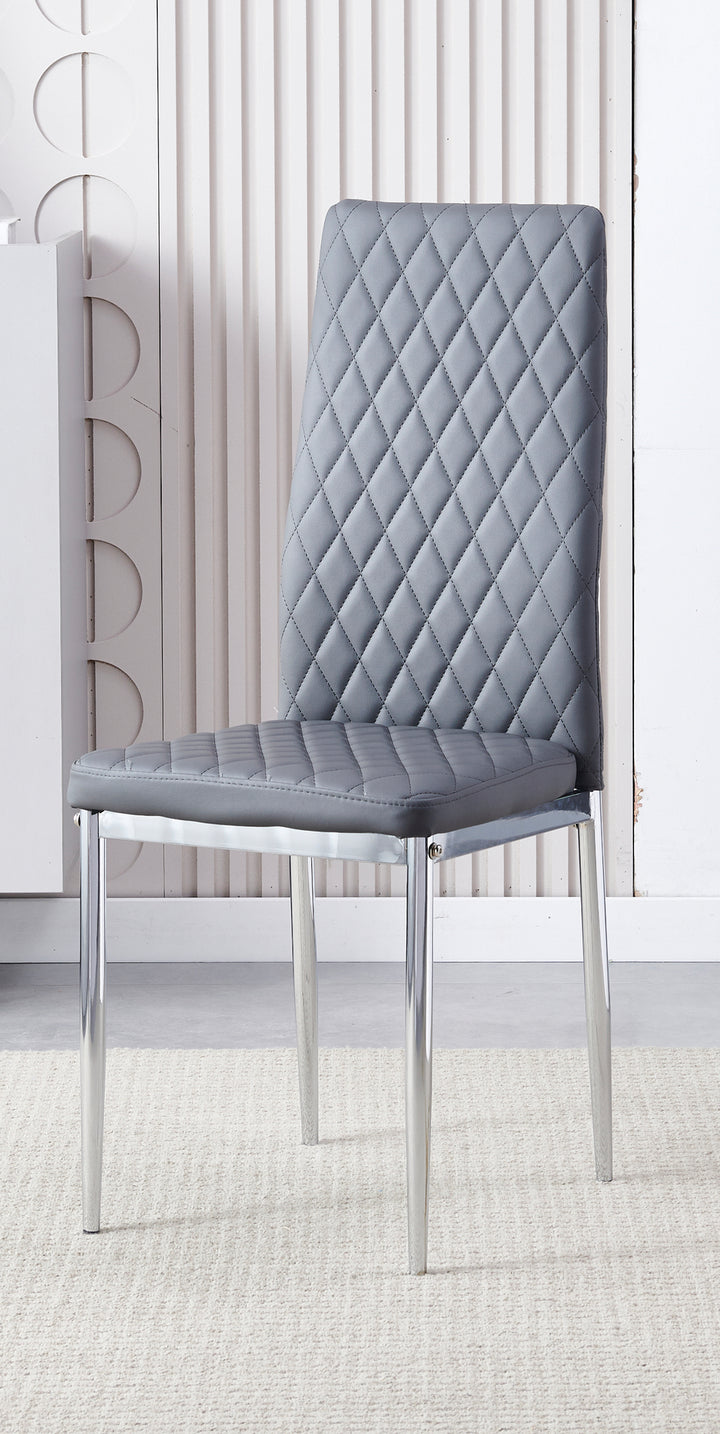 Claridge Grey PU Dining Chair