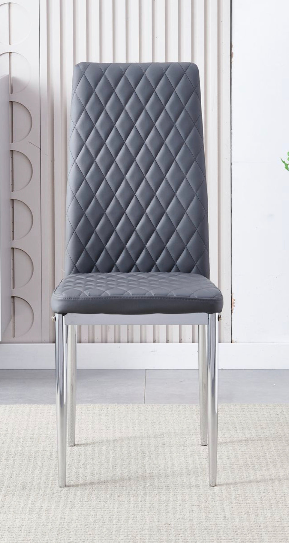 Claridge Grey PU Dining Chair