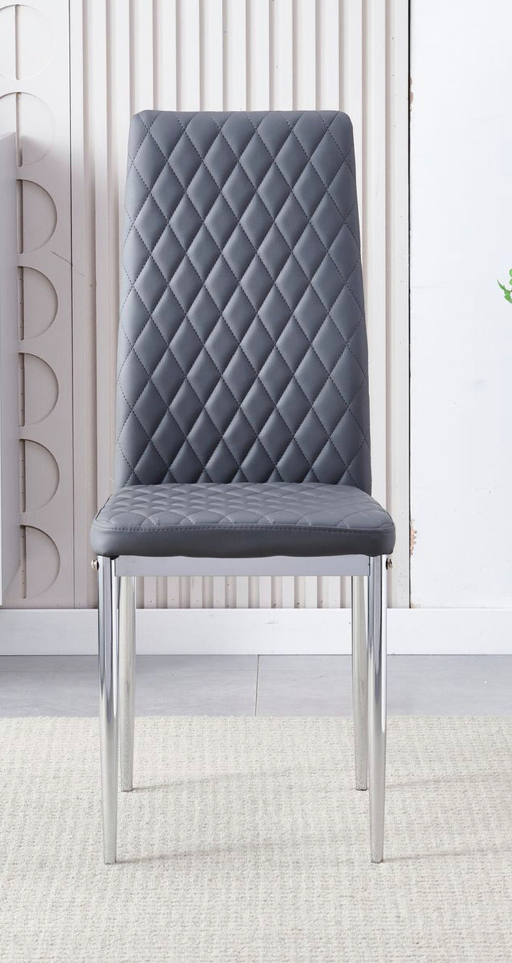Claridge Grey PU Dining Chair