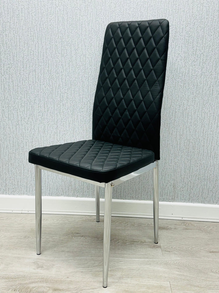 Claridge Black PU Dining Chair