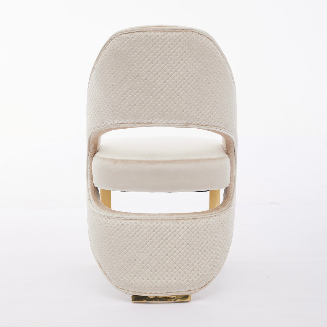Solara Cream Gold Dining Chair