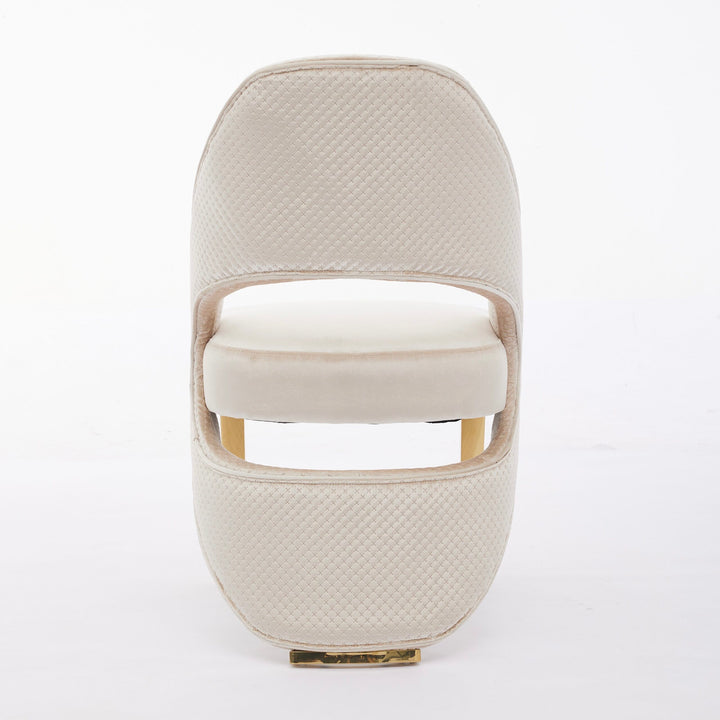Solara Cream Gold Dining Chair
