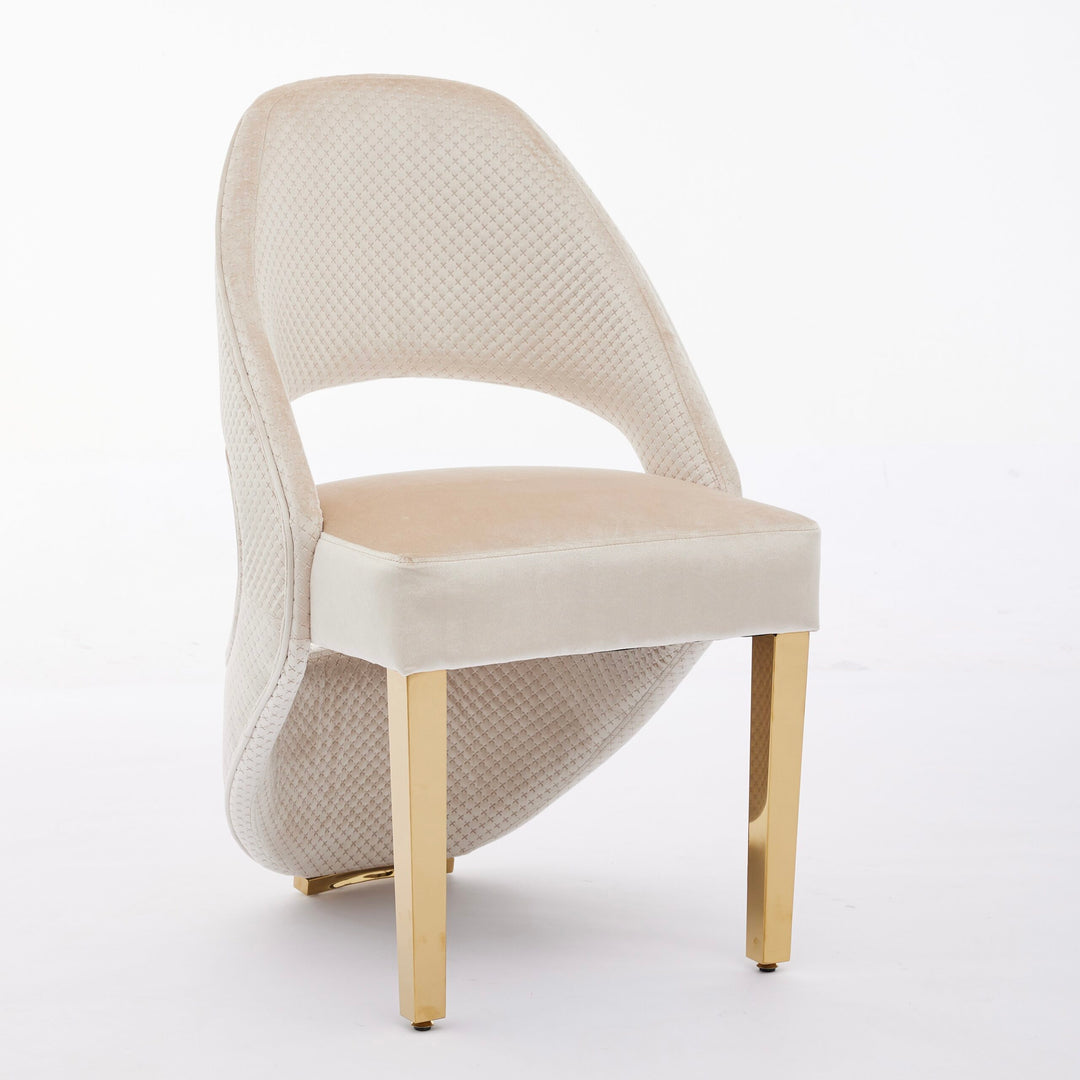 Solara Cream Gold Dining Chair