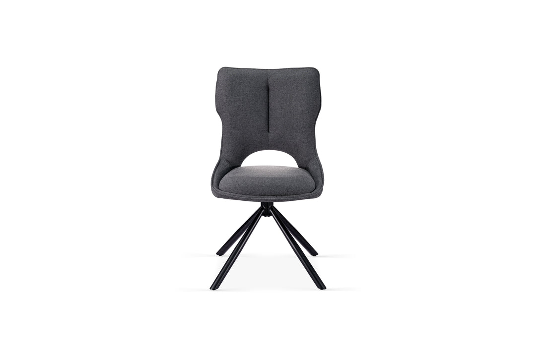 Roma 360 Swivel Grey Dining Chair