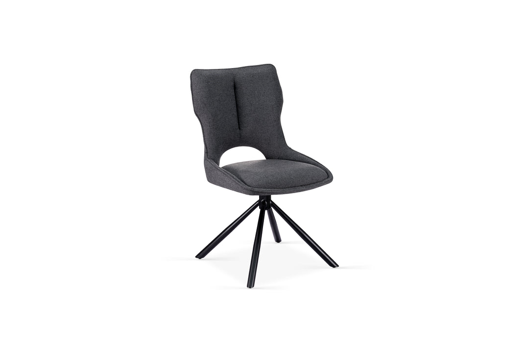 Roma 360 Swivel Grey Dining Chair