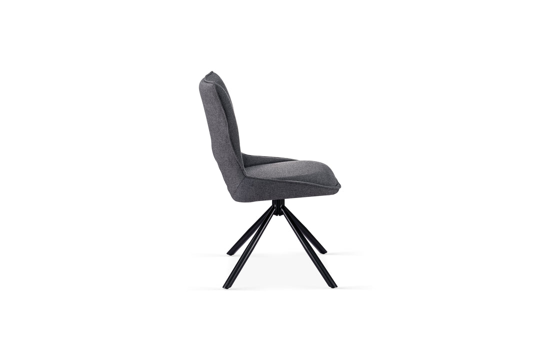 Roma 360 Swivel Grey Dining Chair