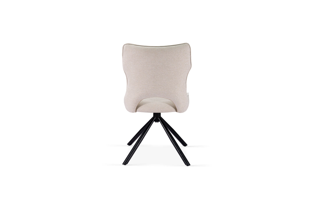 Roma 360 Swivel Beige Dining Chair