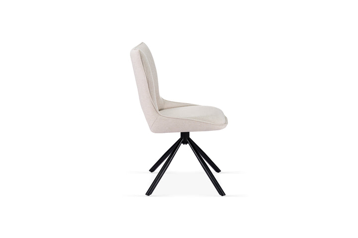 Roma 360 Swivel Beige Dining Chair