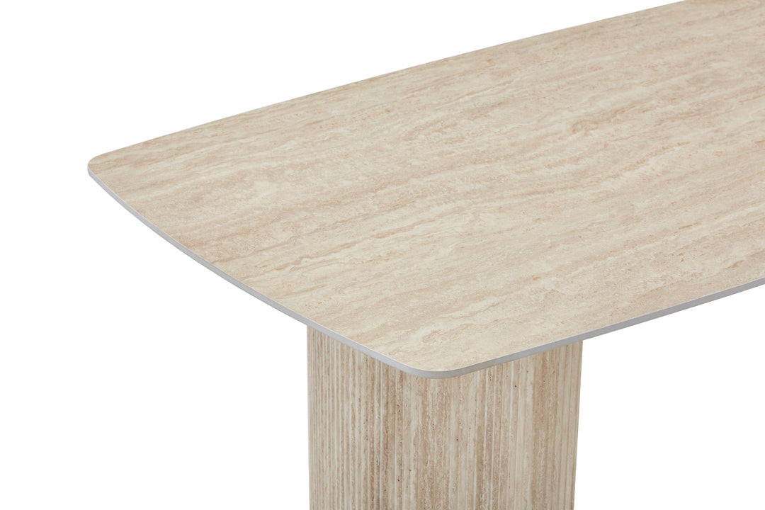 Ophelia Beige Ceramic 160cm Table