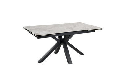 Zara 160-240cm Extending Dining Table in Grey Ceramic Marble Giatalia