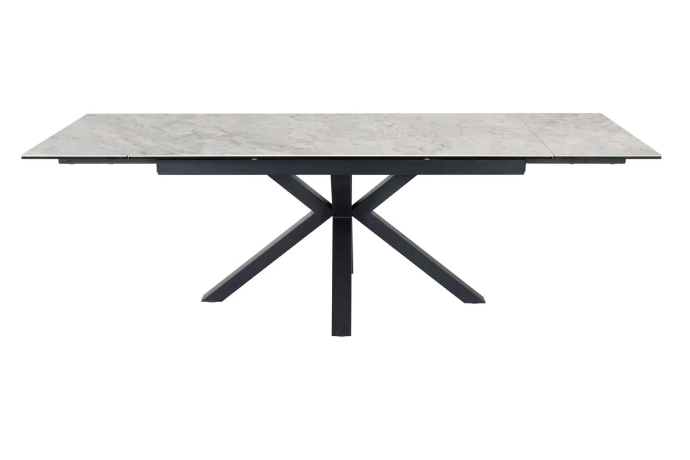 Zara 160-240cm Extending Dining Table in Grey Ceramic Marble Giatalia