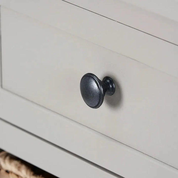 Devonshire Putty Pine Wood 1 Drawer 4 Basket Tall Unit   Nicholas John Interiors