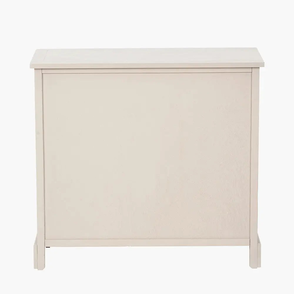 Devonshire Putty Pine Wood 2 Drawer 4 Basket Unit   Nicholas John Interiors