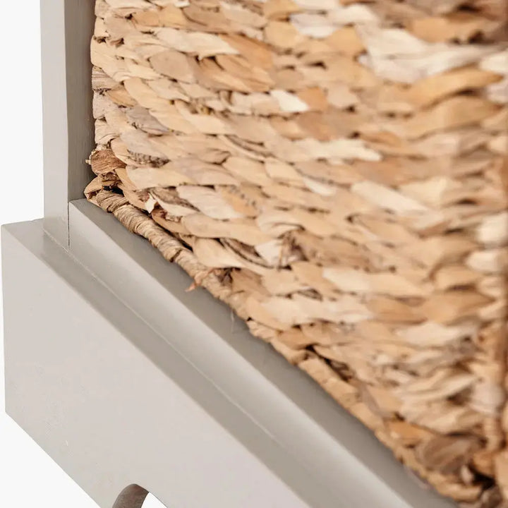 Devonshire Putty Pine Wood 3 Drawer 3 Basket Unit   Nicholas John Interiors