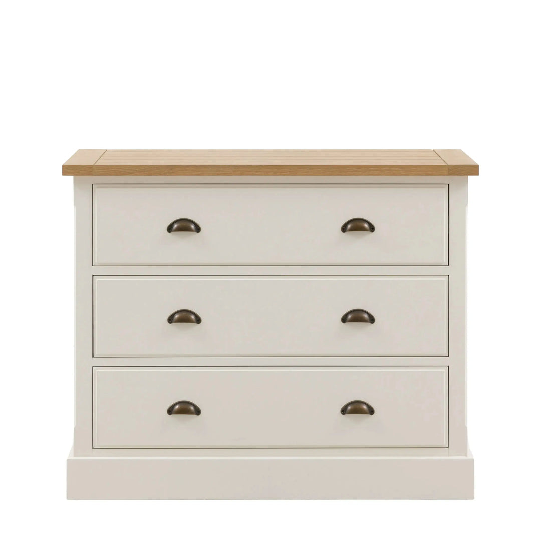 Eton 3 Drawer Chest White   Nicholas John Interiors