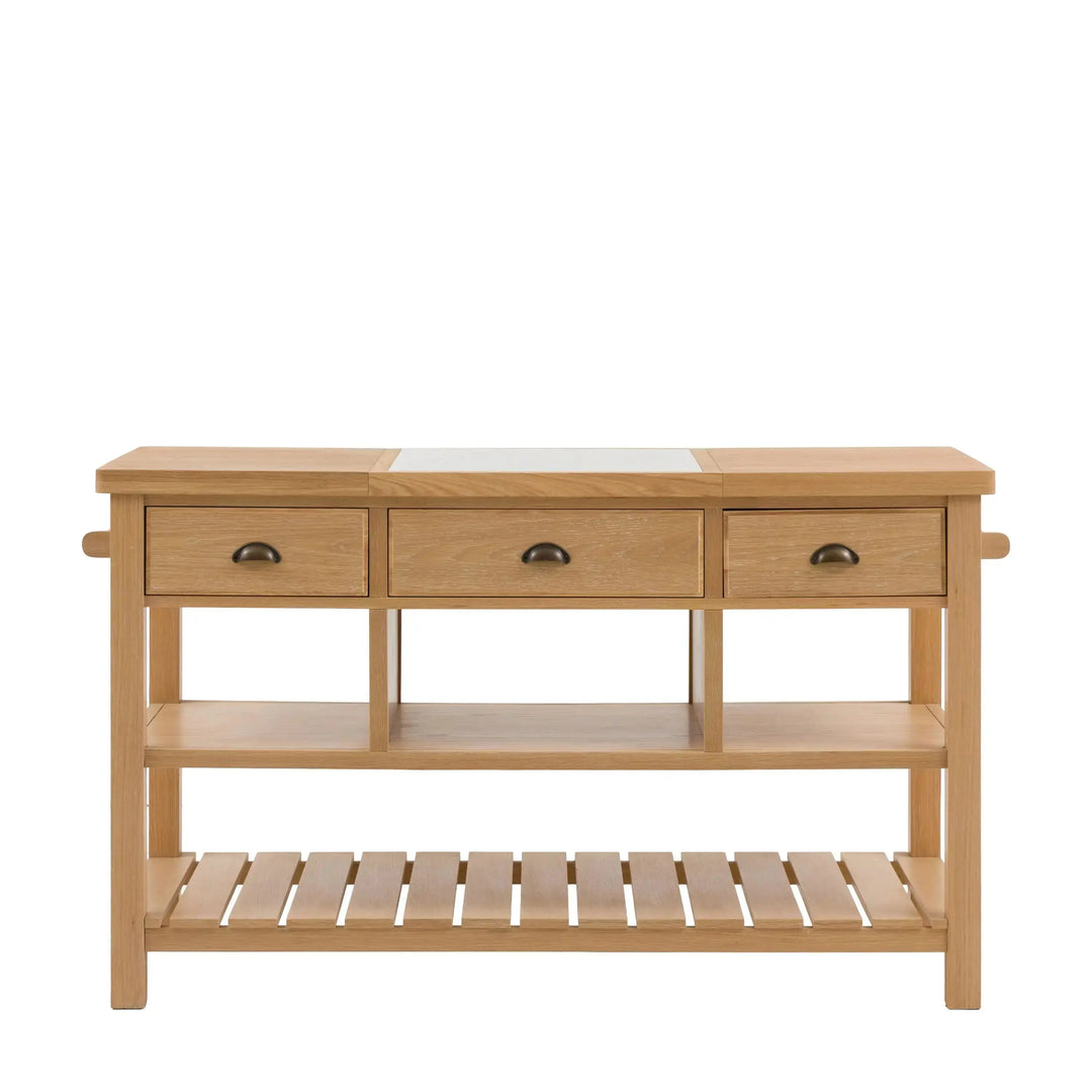 Eton Kitchen Island Natural   Nicholas John Interiors