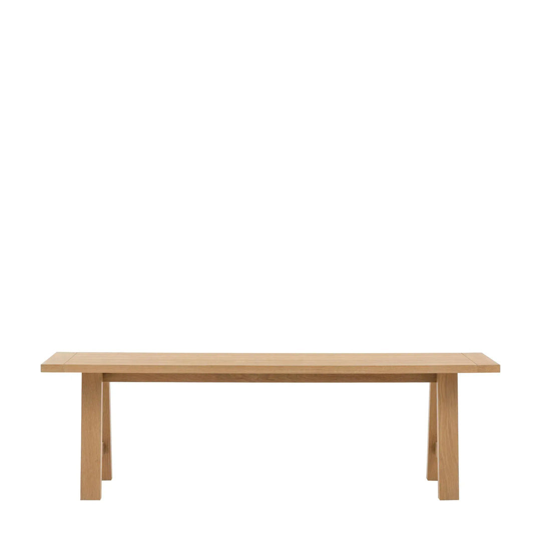 Eton Trestle Dining Bench Natural   Nicholas John Interiors