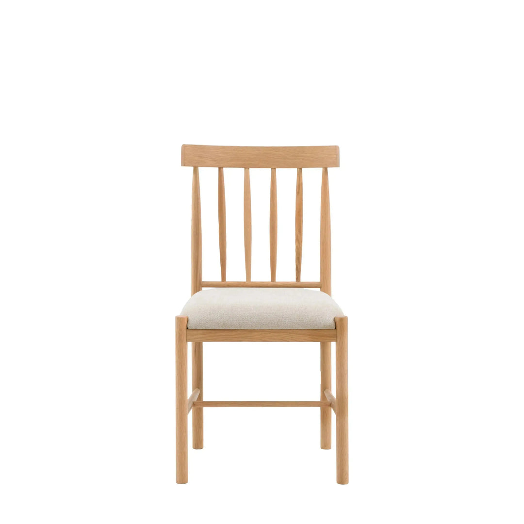 Eton Upholstered Dining Chair Natural 2pk   Nicholas John Interiors