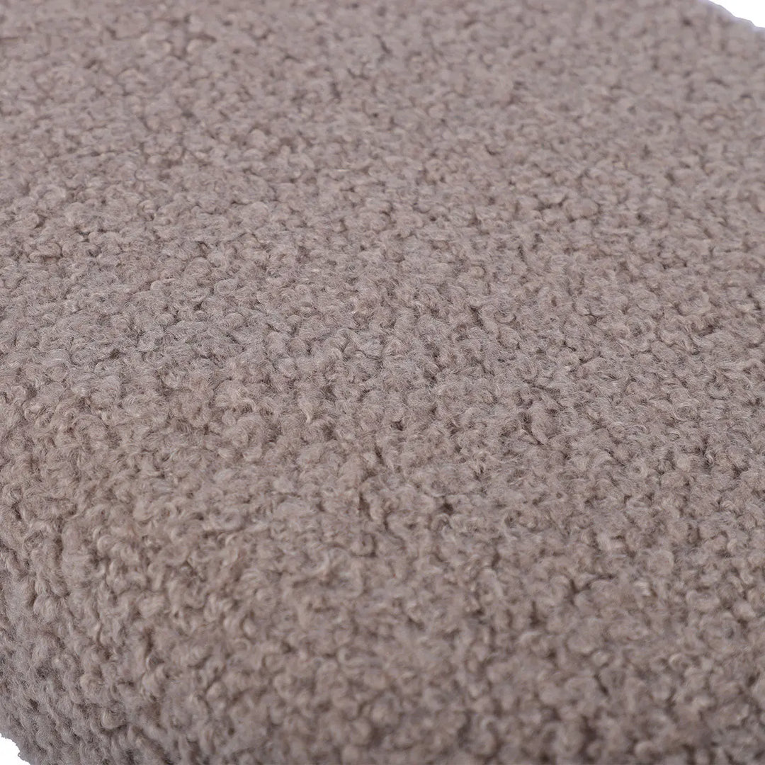 Beige Boucle Bench with Gold Legs Lina Home