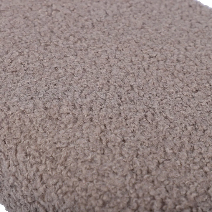 Beige Boucle Bench with Gold Legs Lina Home