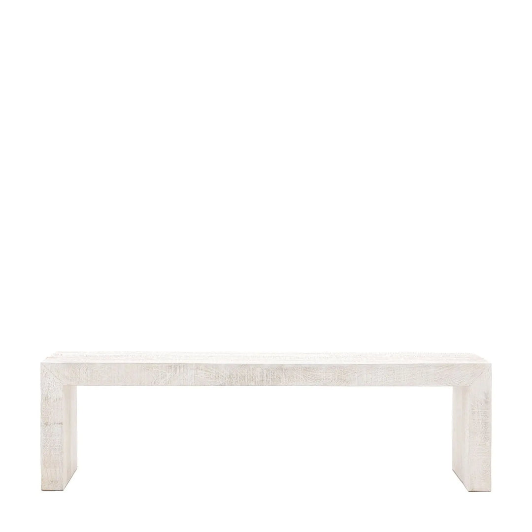 Iona Dining Bench - Whitewash Noa & Co