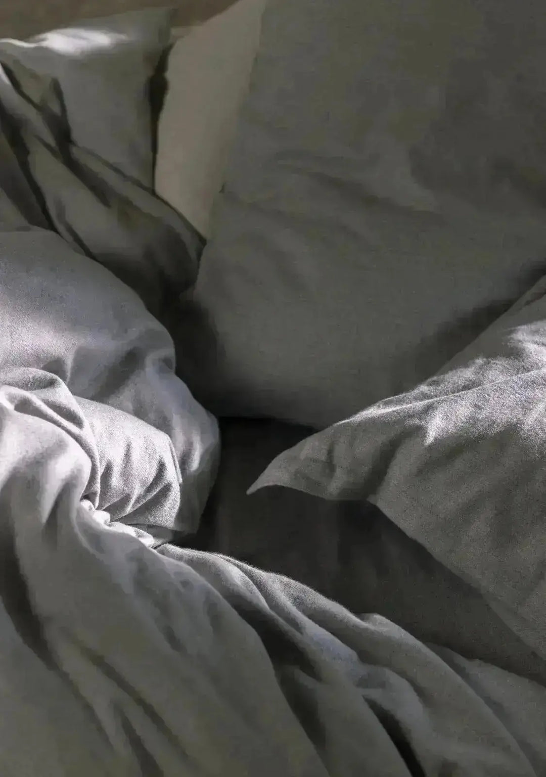 Christy Flannel Marl Standard Pillowcase Pair Silver Christy