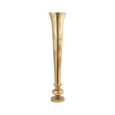 Fluted 100cm Gold Vase Lina Home