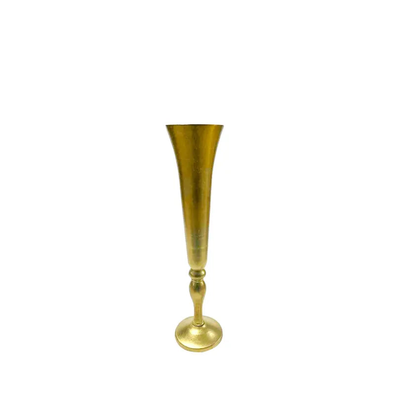 Gold 69cm Fluted Vase Lina Home