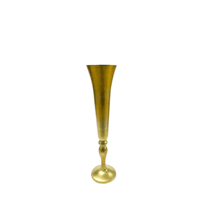 Gold 69cm Fluted Vase Lina Home