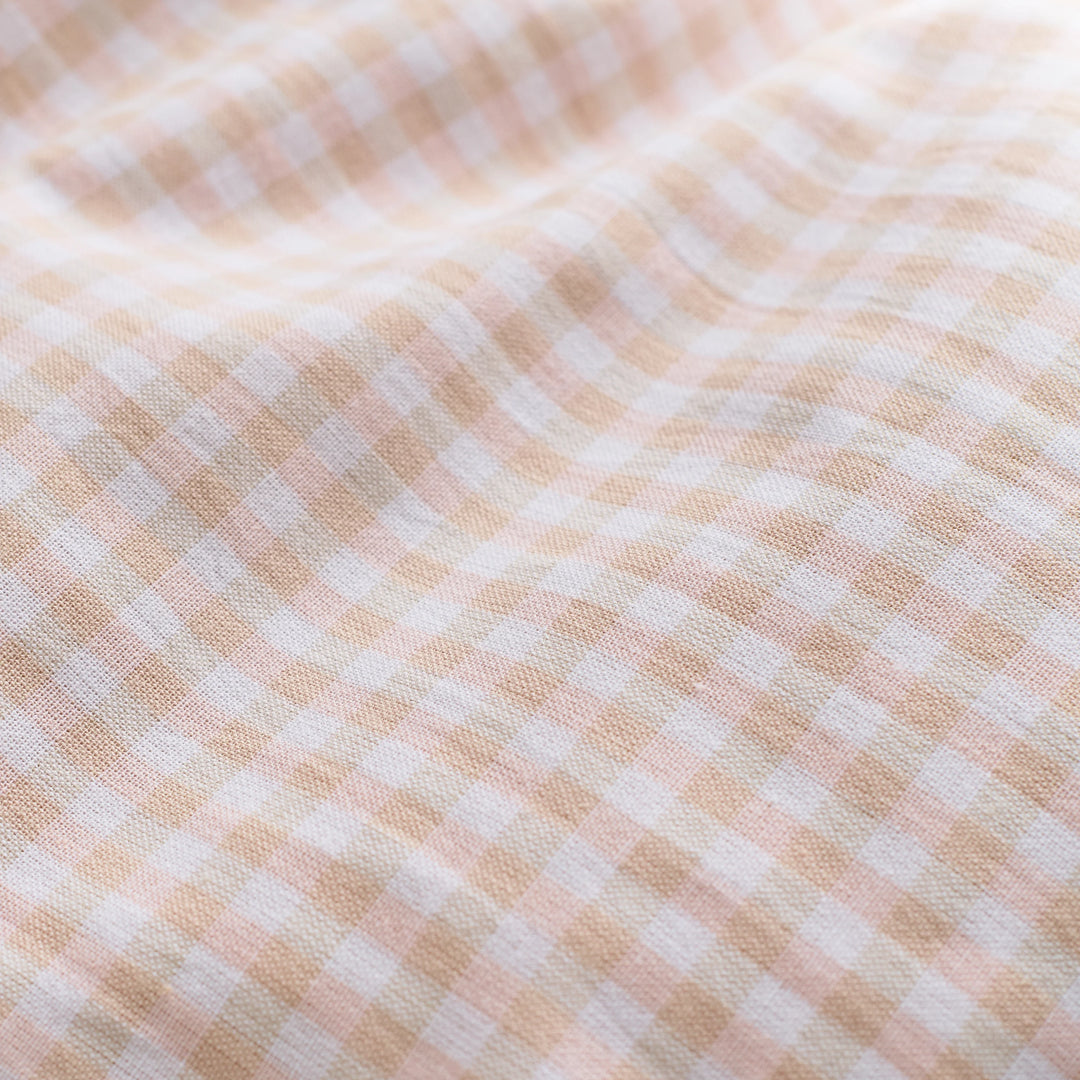 Christy Gingham Yarn Dye Duvet Set Pink