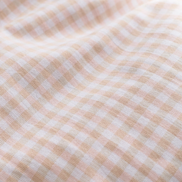 Christy Gingham Yarn Dye Duvet Set Pink