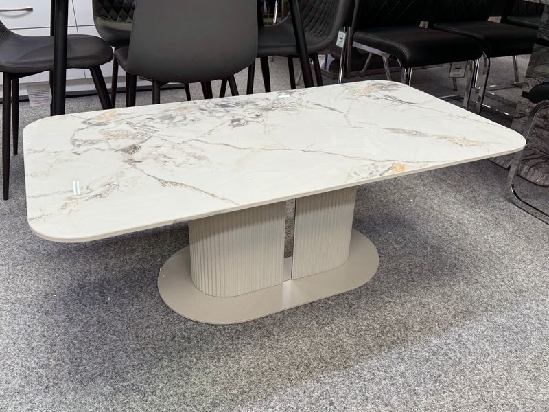 Savoy Cream Ceramic Coffee Table