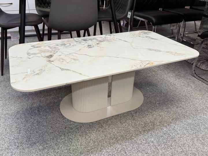 Savoy Cream Ceramic Coffee Table