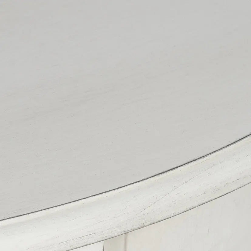 Heritage Elizabeth White Pine Wood Accent Table   Nicholas John Interiors