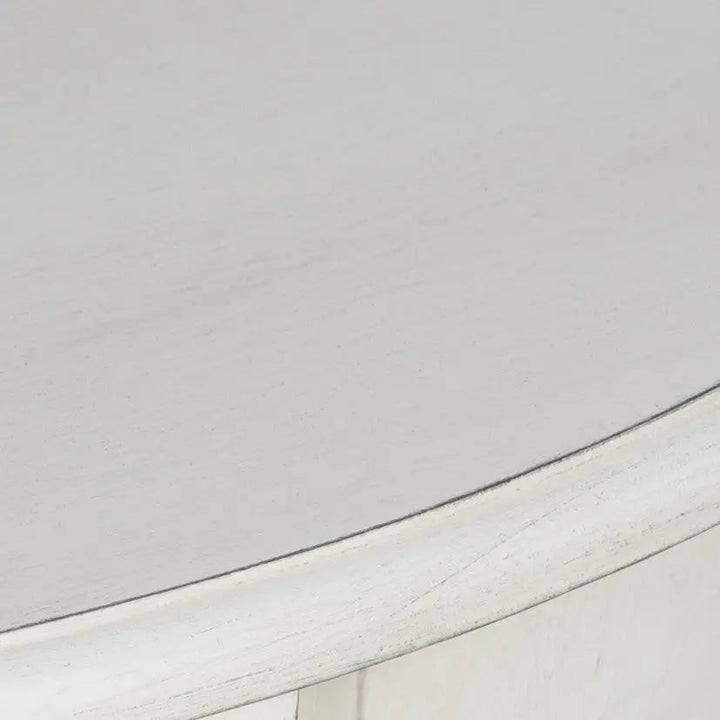 Heritage Elizabeth White Pine Wood Accent Table   Nicholas John Interiors