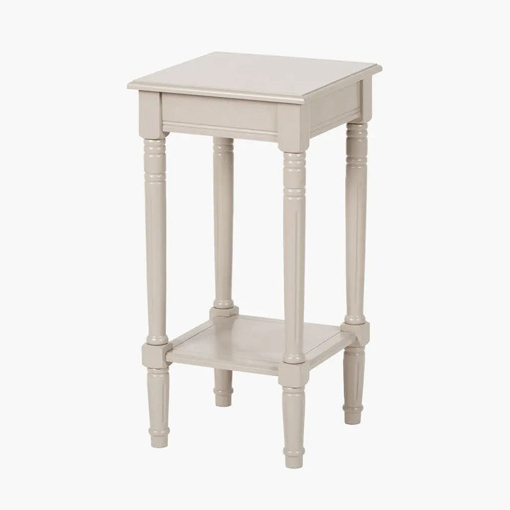 Heritage Putty Pine Wood Accent Table   Nicholas John Interiors