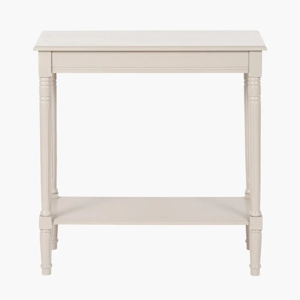 Heritage Putty Pine Wood Console Table  Nicholas John Interiors