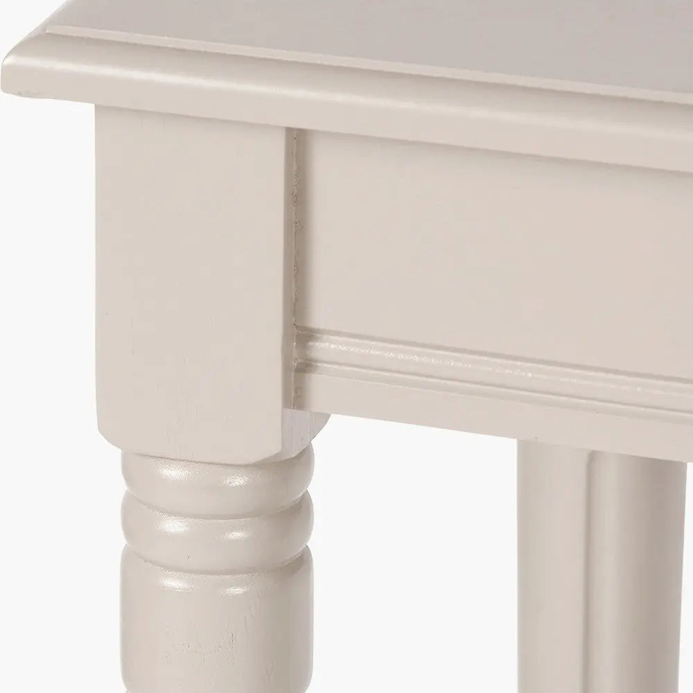 Heritage Putty Pine Wood Console Table  Nicholas John Interiors