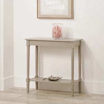 Heritage Putty Pine Wood Console Table  Nicholas John Interiors