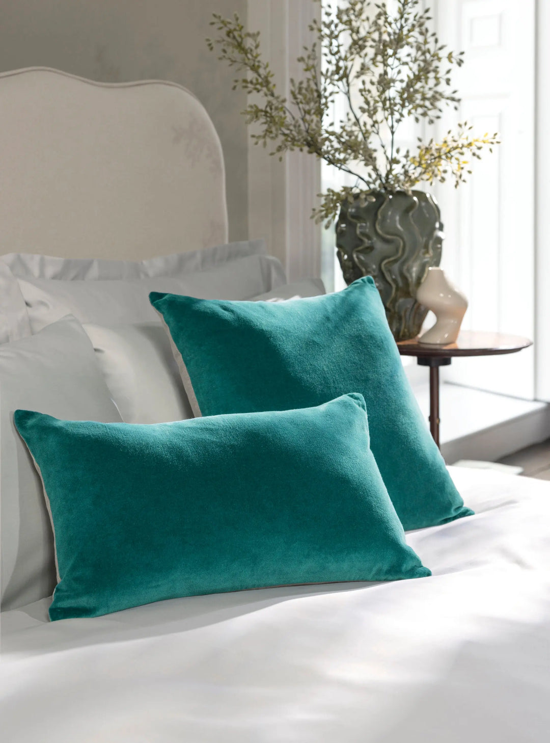 Christy Jaipur Cushion 45x45cm Peacock Christy