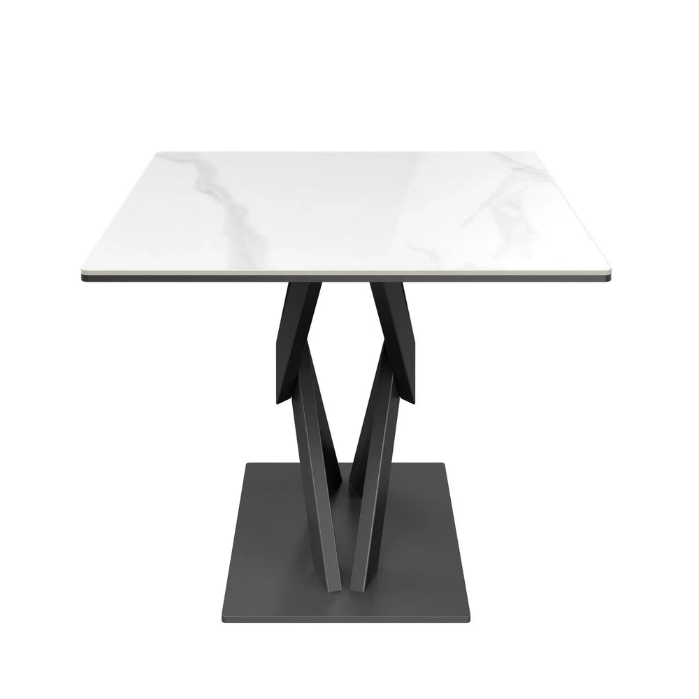 Kaito White Gloss Ceramic Side Table Torelli