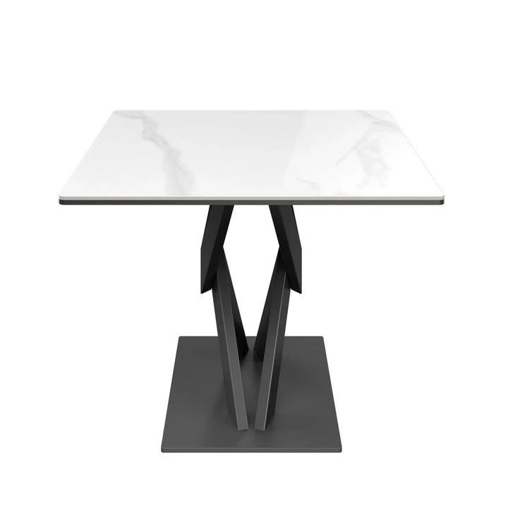 Kaito White Gloss Ceramic Side Table Torelli